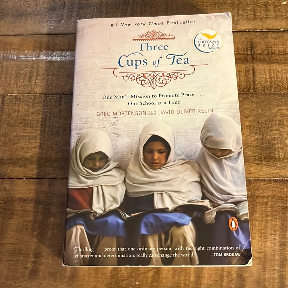Three Cups of Tea by Greg Mortenson and David Oliver Relin Paperback Book